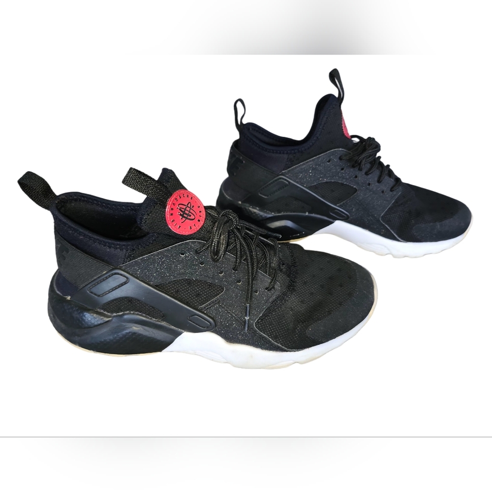 Kids Black and Pink Athletic Sneakers